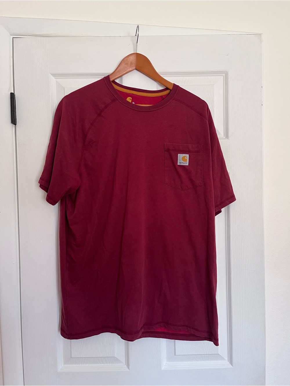 Carhartt • Men's Short Sleeve Pocket T-Shirt - Maroon